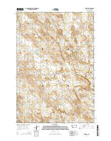 Webster Montana Current topographic map, 1:24000 scale, 7.5 X 7.5 Minute, Year 2014