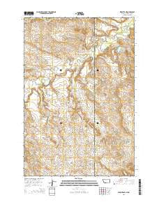 Webster NE Montana Current topographic map, 1:24000 scale, 7.5 X 7.5 Minute, Year 2014