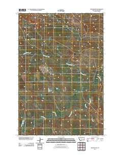 Webster NW Montana Historical topographic map, 1:24000 scale, 7.5 X 7.5 Minute, Year 2011