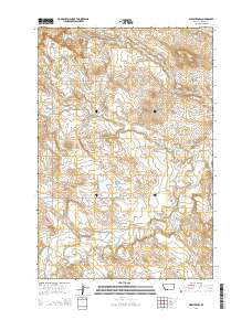 Webster NW Montana Current topographic map, 1:24000 scale, 7.5 X 7.5 Minute, Year 2014