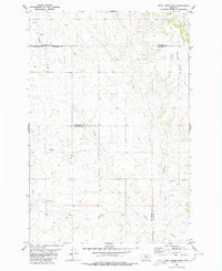 Weed Creek East Montana Historical topographic map, 1:24000 scale, 7.5 X 7.5 Minute, Year 1980