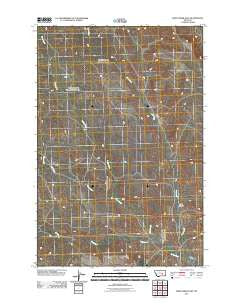 Weed Creek East Montana Historical topographic map, 1:24000 scale, 7.5 X 7.5 Minute, Year 2011
