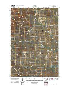 Weed Creek West Montana Historical topographic map, 1:24000 scale, 7.5 X 7.5 Minute, Year 2011