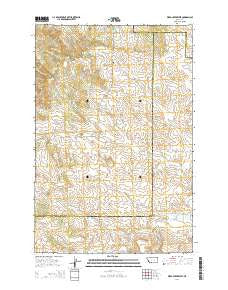 Weed Creek West Montana Current topographic map, 1:24000 scale, 7.5 X 7.5 Minute, Year 2014