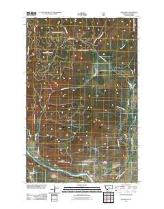 Weeksville Montana Historical topographic map, 1:24000 scale, 7.5 X 7.5 Minute, Year 2011