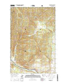 Weeksville Montana Current topographic map, 1:24000 scale, 7.5 X 7.5 Minute, Year 2014