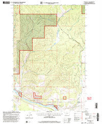 Weeksville Montana Historical topographic map, 1:24000 scale, 7.5 X 7.5 Minute, Year 1999