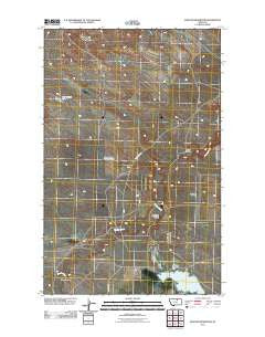 Weigand Reservoir Montana Historical topographic map, 1:24000 scale, 7.5 X 7.5 Minute, Year 2011