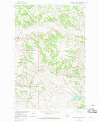Weingart Place NW Montana Historical topographic map, 1:24000 scale, 7.5 X 7.5 Minute, Year 1965