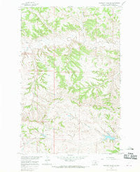 Weingart Place NW Montana Historical topographic map, 1:24000 scale, 7.5 X 7.5 Minute, Year 1965