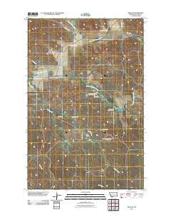 Weldon Montana Historical topographic map, 1:24000 scale, 7.5 X 7.5 Minute, Year 2011