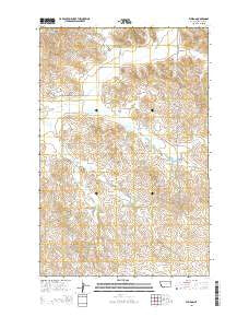 Weldon Montana Current topographic map, 1:24000 scale, 7.5 X 7.5 Minute, Year 2014