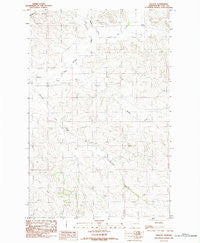 Weldon Montana Historical topographic map, 1:24000 scale, 7.5 X 7.5 Minute, Year 1983