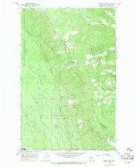 Werner Peak Montana Historical topographic map, 1:24000 scale, 7.5 X 7.5 Minute, Year 1966