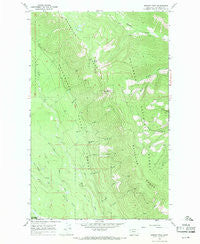 Werner Peak Montana Historical topographic map, 1:24000 scale, 7.5 X 7.5 Minute, Year 1966
