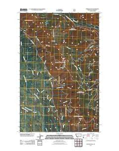 Werner Peak Montana Historical topographic map, 1:24000 scale, 7.5 X 7.5 Minute, Year 2011