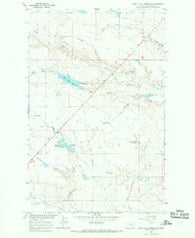 West Alkali Reservoir Montana Historical topographic map, 1:24000 scale, 7.5 X 7.5 Minute, Year 1965