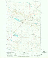 West Alkali Reservoir Montana Historical topographic map, 1:24000 scale, 7.5 X 7.5 Minute, Year 1965
