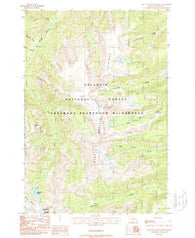 West Boulder Plateau Montana Historical topographic map, 1:24000 scale, 7.5 X 7.5 Minute, Year 1987