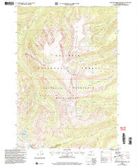 West Boulder Plateau Montana Historical topographic map, 1:24000 scale, 7.5 X 7.5 Minute, Year 2000