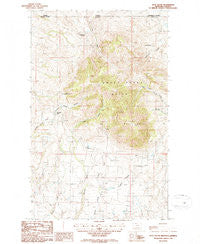 West Butte Montana Historical topographic map, 1:24000 scale, 7.5 X 7.5 Minute, Year 1986