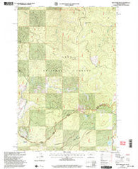 West Fork Butte Montana Historical topographic map, 1:24000 scale, 7.5 X 7.5 Minute, Year 1999