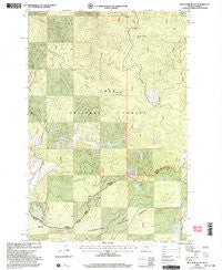 West Fork Butte Montana Historical topographic map, 1:24000 scale, 7.5 X 7.5 Minute, Year 1999