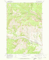 West Valley Montana Historical topographic map, 1:24000 scale, 7.5 X 7.5 Minute, Year 1971