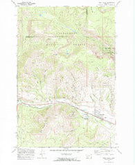 West Valley Montana Historical topographic map, 1:24000 scale, 7.5 X 7.5 Minute, Year 1971