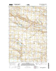 West Alkali Reservoir Montana Current topographic map, 1:24000 scale, 7.5 X 7.5 Minute, Year 2014