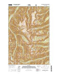West Boulder Plateau Montana Current topographic map, 1:24000 scale, 7.5 X 7.5 Minute, Year 2014