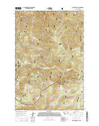 West Fork Butte Montana Current topographic map, 1:24000 scale, 7.5 X 7.5 Minute, Year 2014