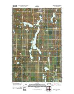 Westby South Montana Historical topographic map, 1:24000 scale, 7.5 X 7.5 Minute, Year 2011