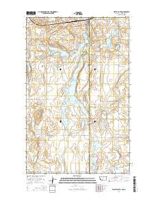Westby South Montana Current topographic map, 1:24000 scale, 7.5 X 7.5 Minute, Year 2014