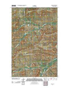 Wetzel Montana Historical topographic map, 1:24000 scale, 7.5 X 7.5 Minute, Year 2011