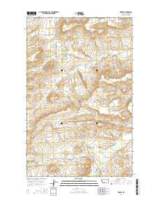 Wetzel Montana Current topographic map, 1:24000 scale, 7.5 X 7.5 Minute, Year 2014