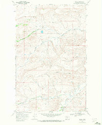 Wetzel Montana Historical topographic map, 1:24000 scale, 7.5 X 7.5 Minute, Year 1968