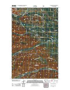 Whale Buttes Montana Historical topographic map, 1:24000 scale, 7.5 X 7.5 Minute, Year 2011
