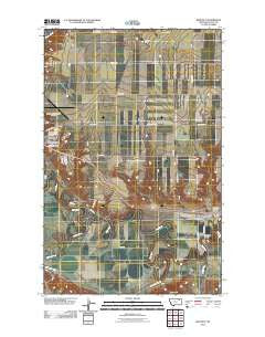 Whately Montana Historical topographic map, 1:24000 scale, 7.5 X 7.5 Minute, Year 2011