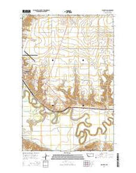 Whately Montana Current topographic map, 1:24000 scale, 7.5 X 7.5 Minute, Year 2014