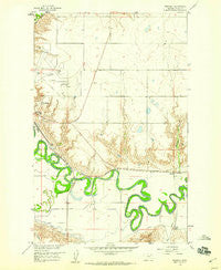 Whately Montana Historical topographic map, 1:24000 scale, 7.5 X 7.5 Minute, Year 1958