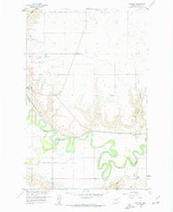 Whately Montana Historical topographic map, 1:24000 scale, 7.5 X 7.5 Minute, Year 1958