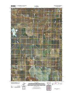 Wheat Basin Montana Historical topographic map, 1:24000 scale, 7.5 X 7.5 Minute, Year 2011