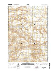 Wheat Basin SW Montana Current topographic map, 1:24000 scale, 7.5 X 7.5 Minute, Year 2014