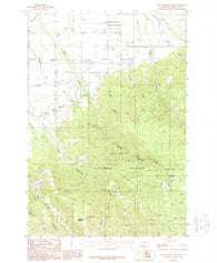 Wheeler Mountain Montana Historical topographic map, 1:24000 scale, 7.5 X 7.5 Minute, Year 1987