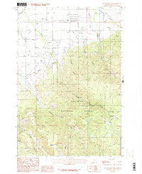 Wheeler Mountain Montana Historical topographic map, 1:24000 scale, 7.5 X 7.5 Minute, Year 1987