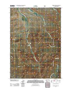 Whiskey Spring Montana Historical topographic map, 1:24000 scale, 7.5 X 7.5 Minute, Year 2011