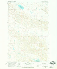 Whitcomb Lake Montana Historical topographic map, 1:24000 scale, 7.5 X 7.5 Minute, Year 1965