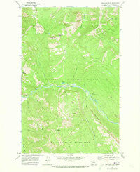 Whitcomb Peak Montana Historical topographic map, 1:24000 scale, 7.5 X 7.5 Minute, Year 1970