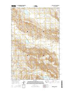 Whitcomb Lake Montana Current topographic map, 1:24000 scale, 7.5 X 7.5 Minute, Year 2014